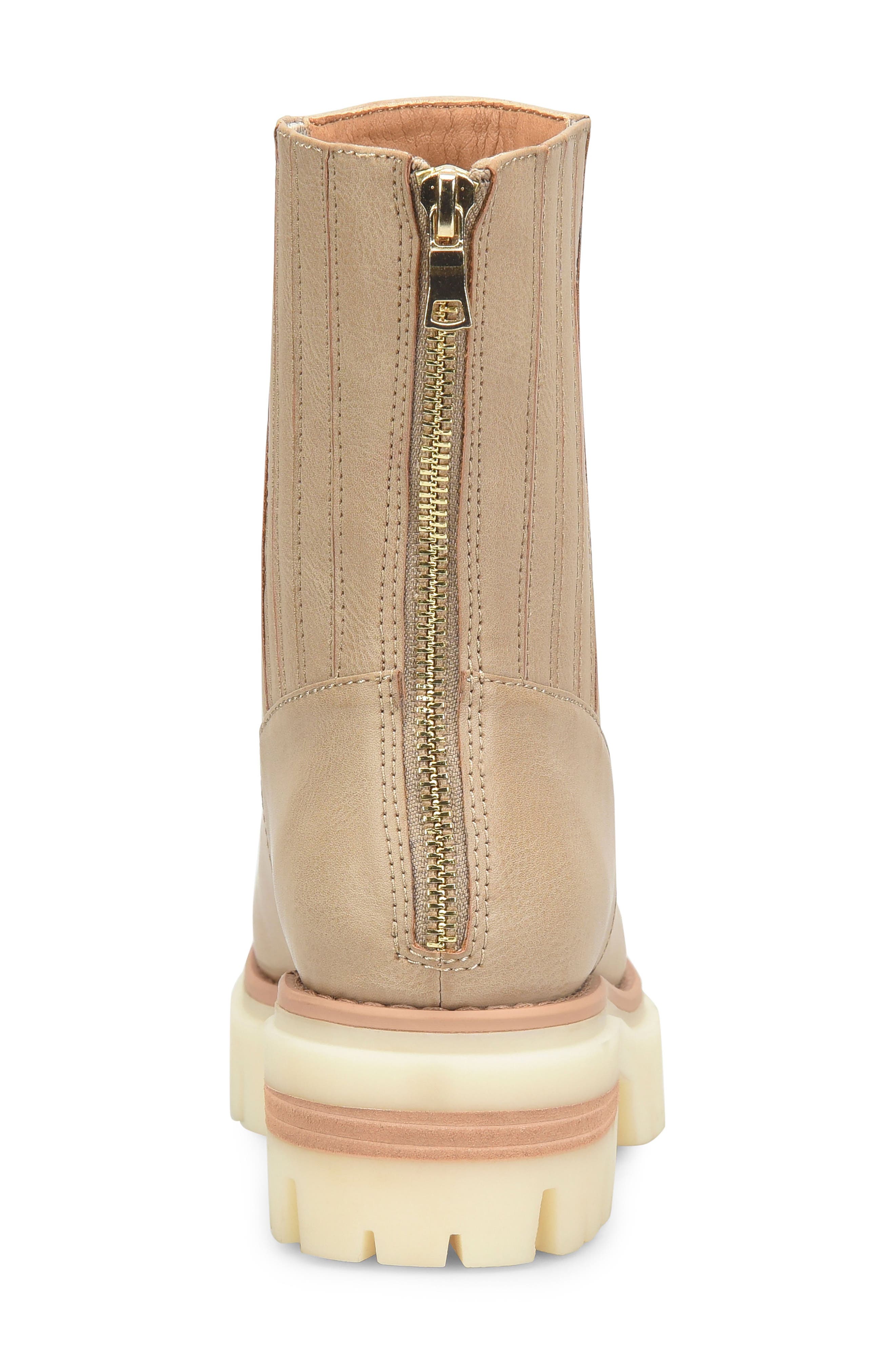 KORKS Vivi Lug Sole Boot, Alternate, color, Cream