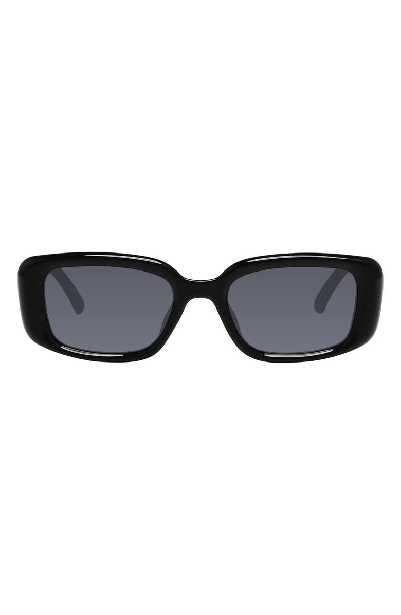 Kurt Geiger London 52mm Rectangular Sunglasses, Main, color, Black
