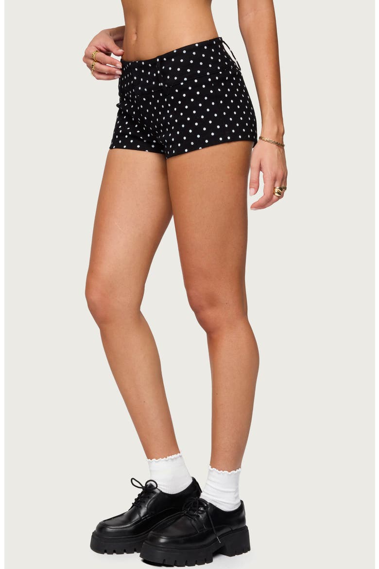 Twyla Polka Dot Shorts, Alternate, color, BLACK-AND-WHITE