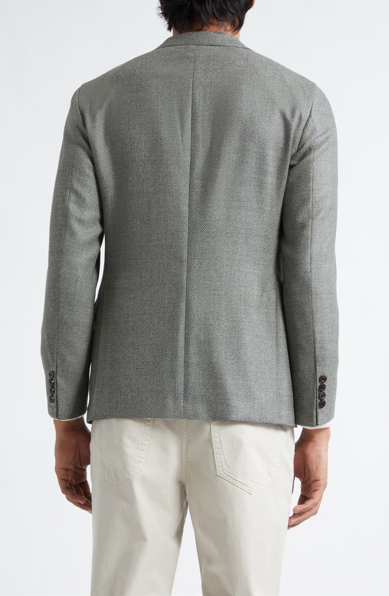 Boglioli Dover Hopsack Virgin Wool Blazer, Alternate, color, Sage Green
