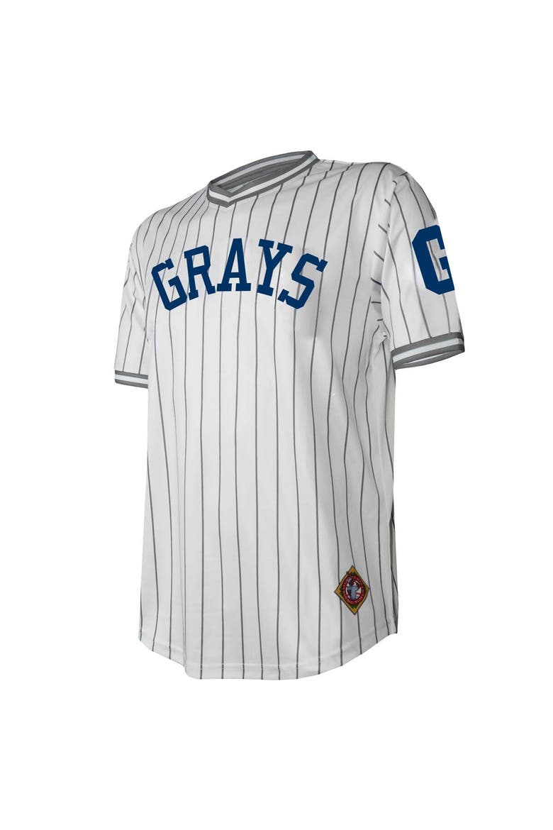 Men's Stitches White Homestead Grays V-Neck Jersey, Alternate, color, White