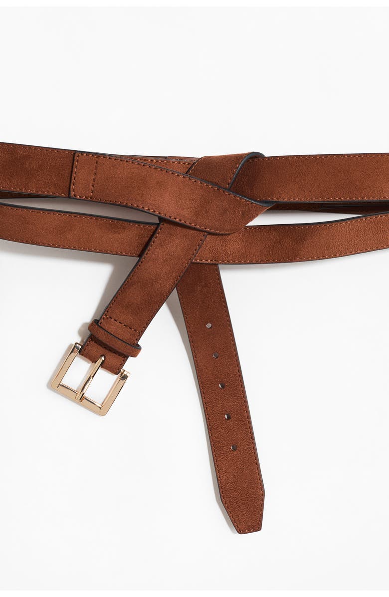 H&M Double-strap Waist Belt, Alternate, color, Brown
