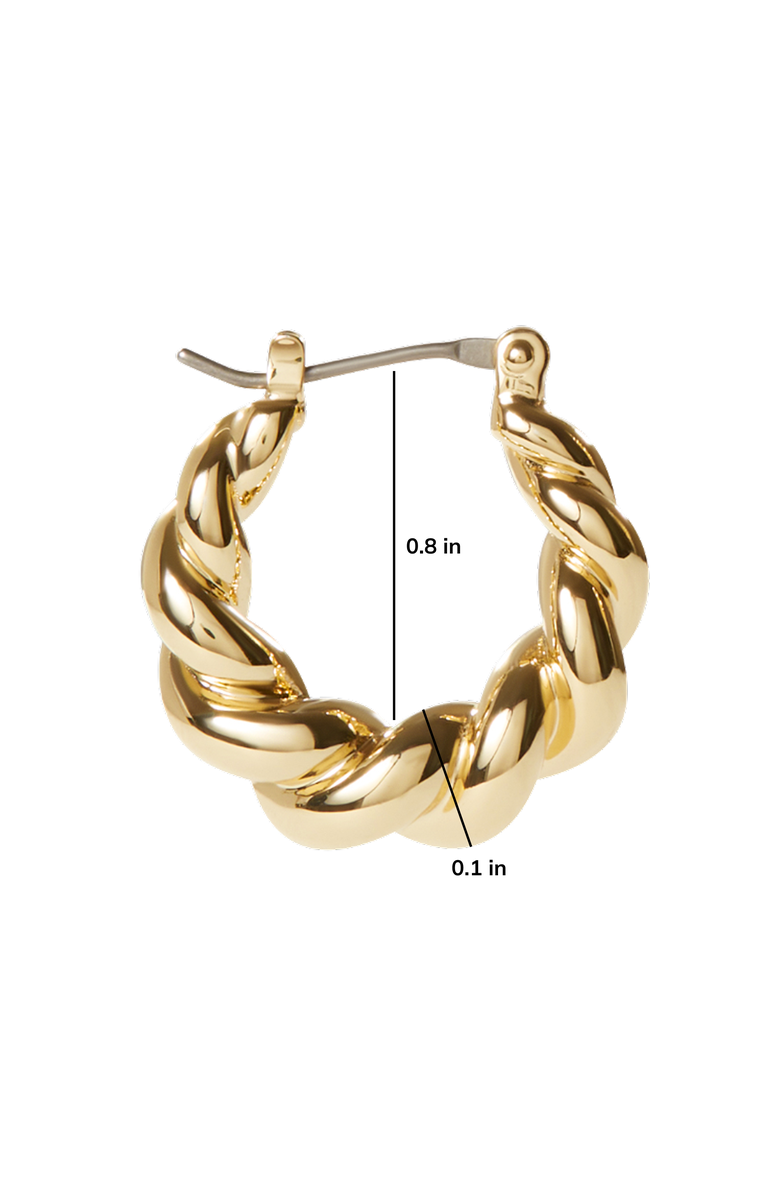 Ana Luisa Twisted Hoop Earrings - Paris, Alternate, color, Gold