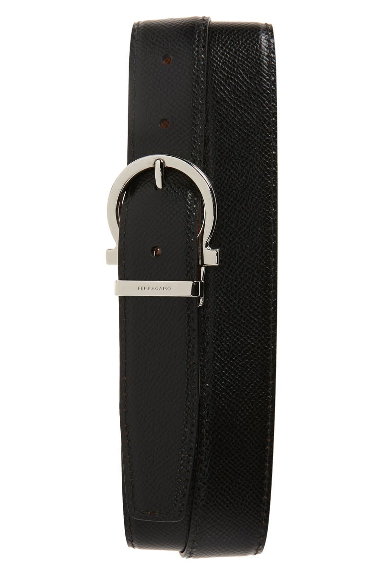 Reversible Leather Belt, Alternate, color, RADICA NERO