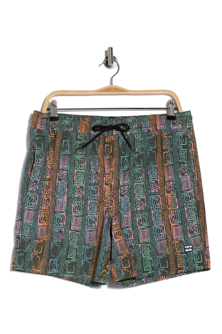 Steezier Swim Trunks, Alternate, color, BLACK MULTI