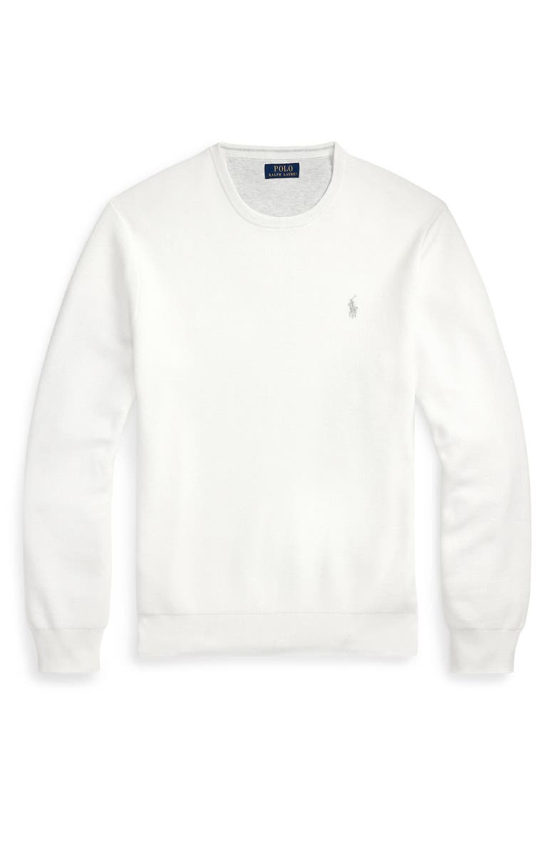 Polo Ralph Lauren Fine Gauge Cotton Crewneck Sweater, Alternate, color,