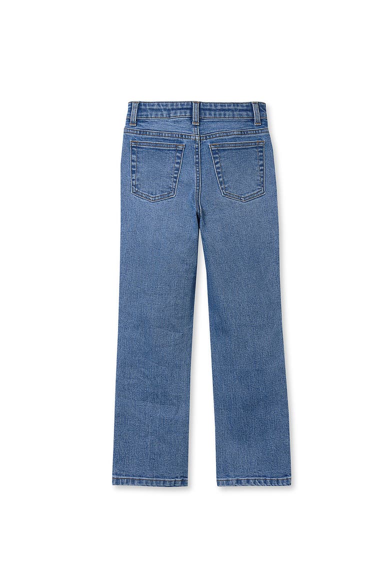Boys 5 Pocket Iron Knee Lined Jeans, Alternate, color, Medium Stone Wash