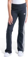adidas Kids' 3-Stripes Stretch Cotton Flare Leggings