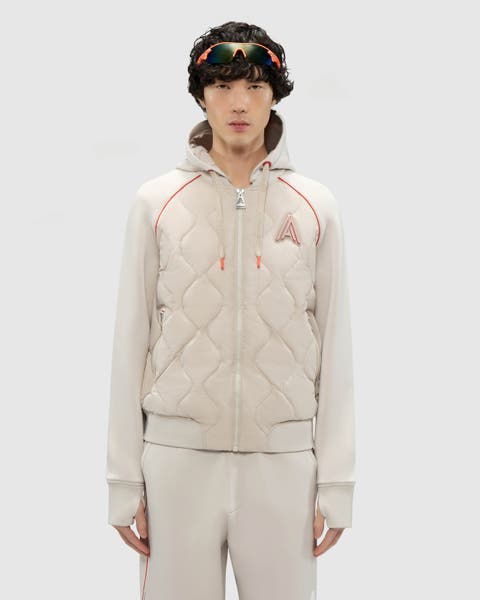 Men's Bornant Hybrid Insulated Bomber Jacket with Removable Hood