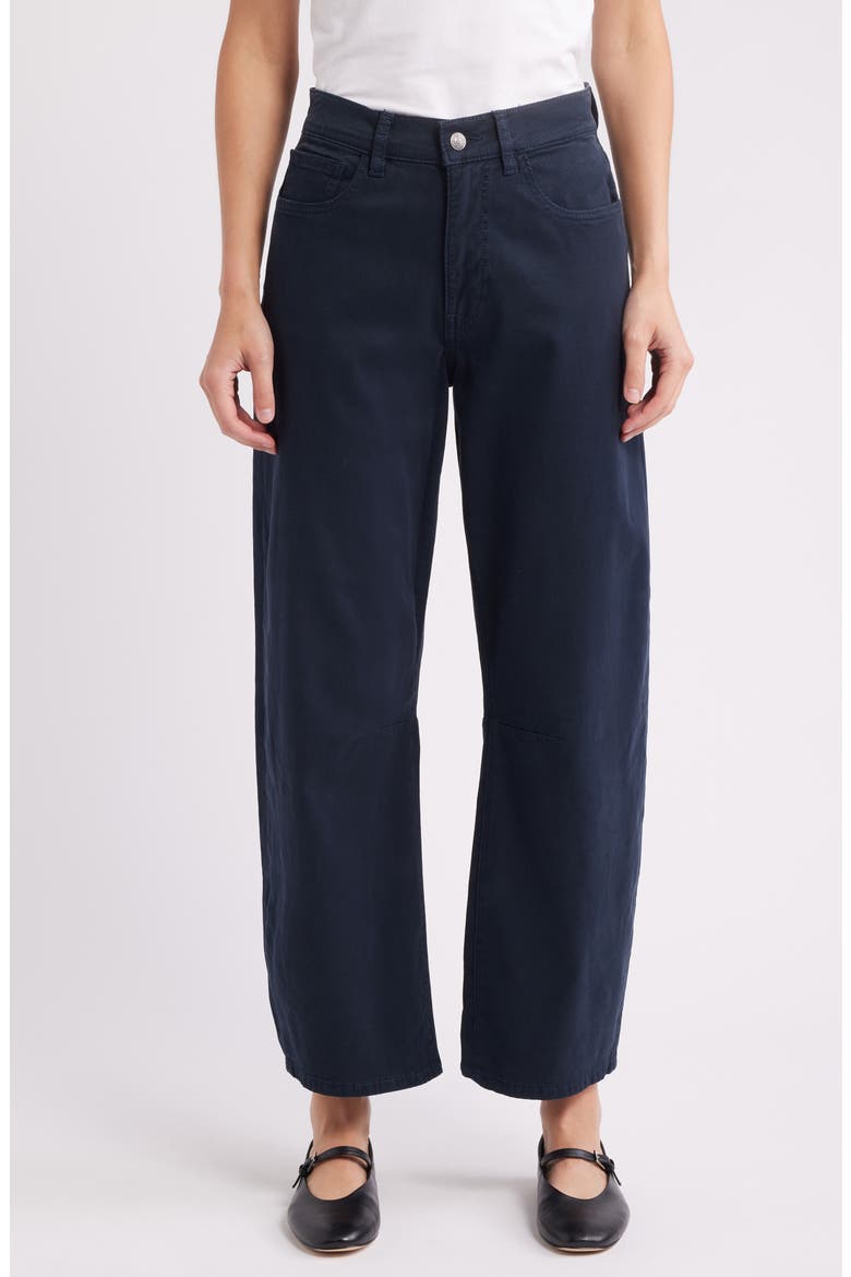 BNA Soft Curve Barrel Twill Pants, Main, color, CARBON BLUE