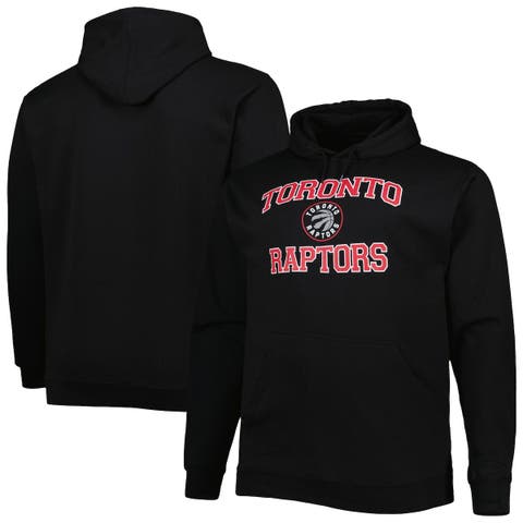 Men's Black Toronto Raptors Big & Tall Heart & Soul Pullover Hoodie