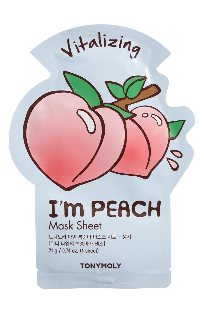TONYMOLY I'm Peach Sheet Mask, Main, color, 
