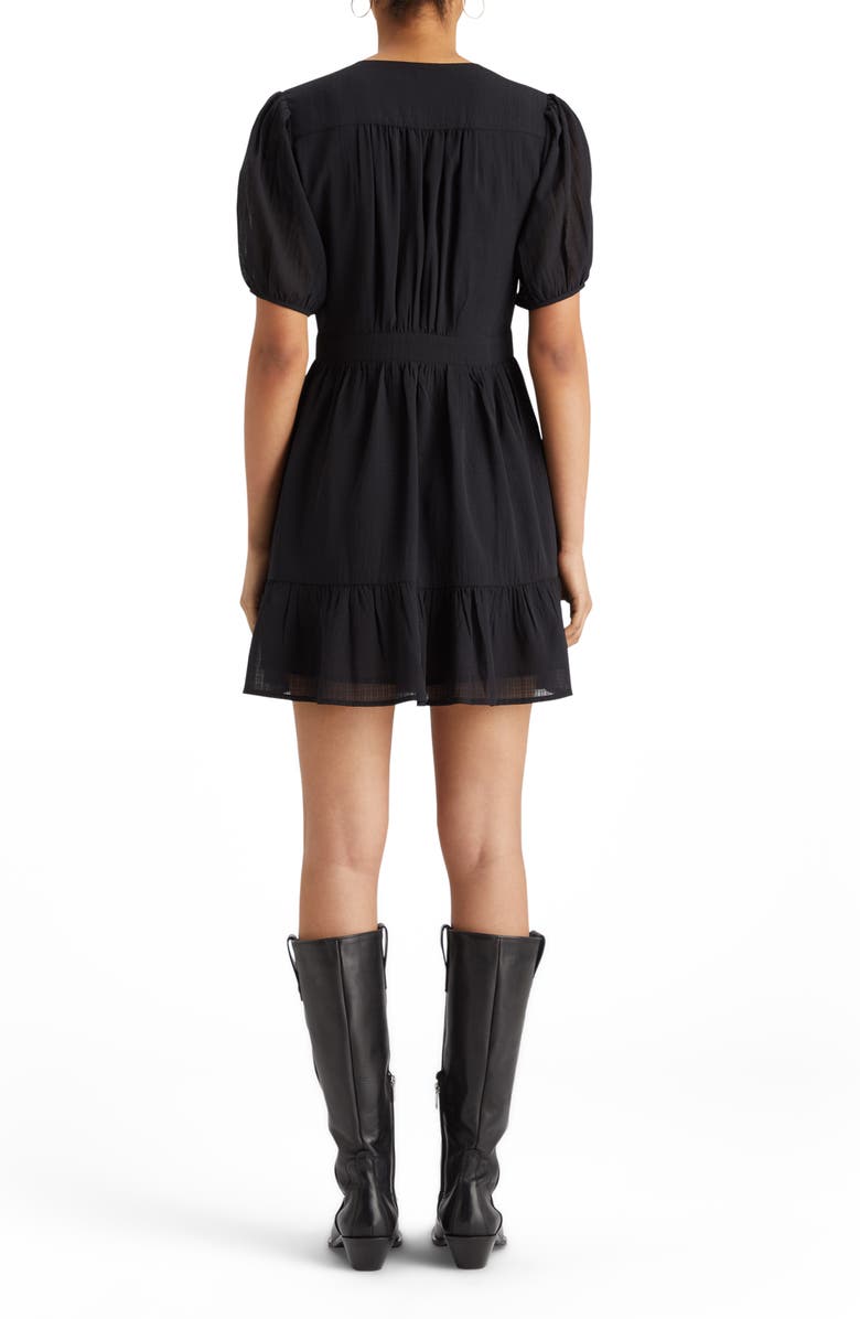 Scotch & Soda Wrap Front Minidress, Alternate, color, Evening Black