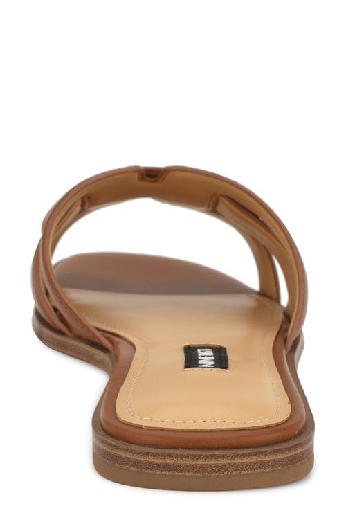 Shop Nine West Germani Slide Sandal In Dark Natural