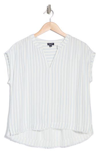 Splendid Layla Stripe Top In Calypso Stripe