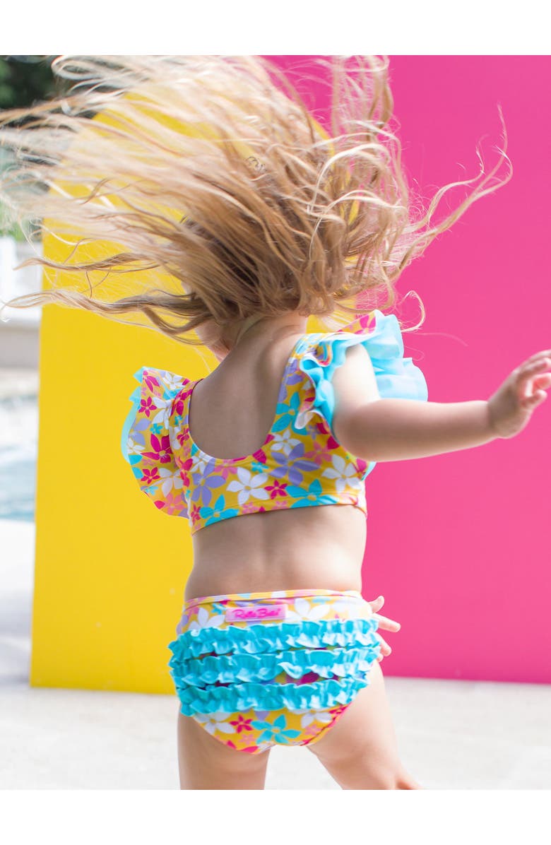 RuffleButts Toddler Girls UPF50+ Butterfly Tankini, Alternate, color,