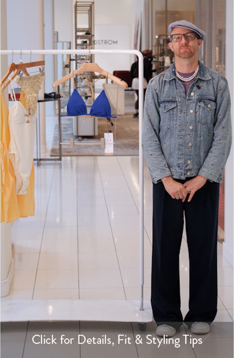 Firenze Paige Beaded Racerback Bikini Top, sales video thumbnail