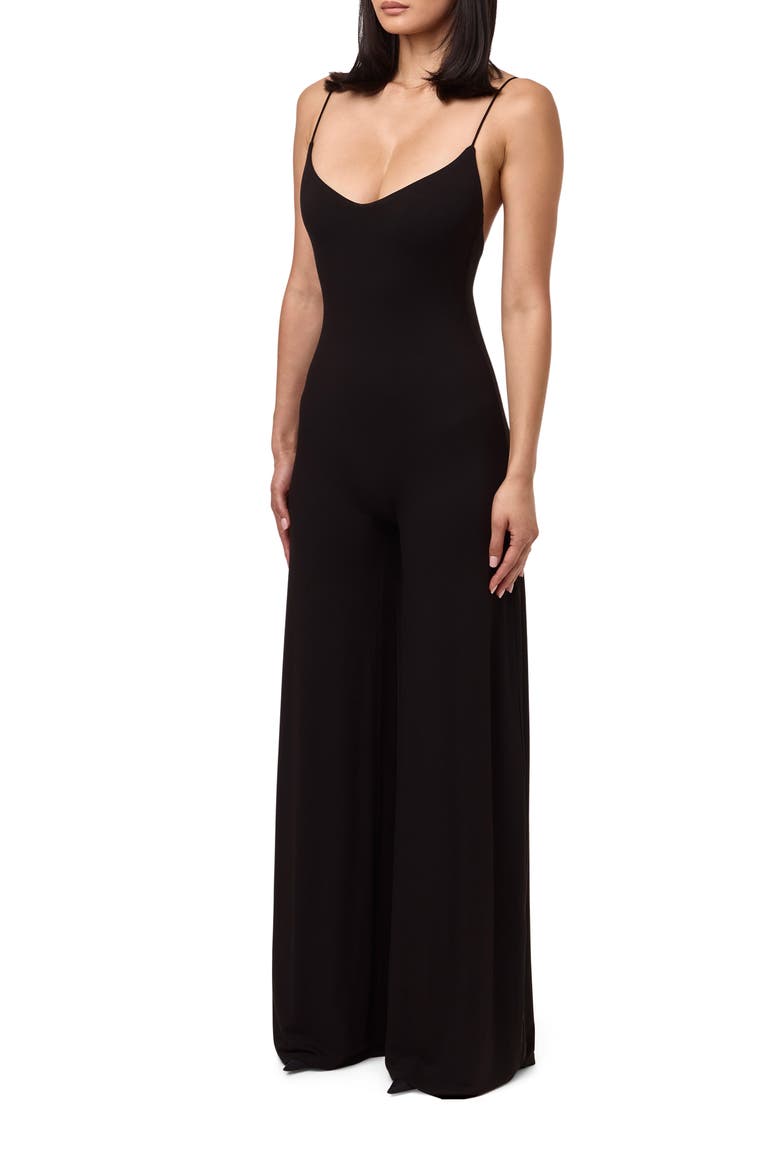 Wide Leg Jumpsuit, Alternate, color, BLACK