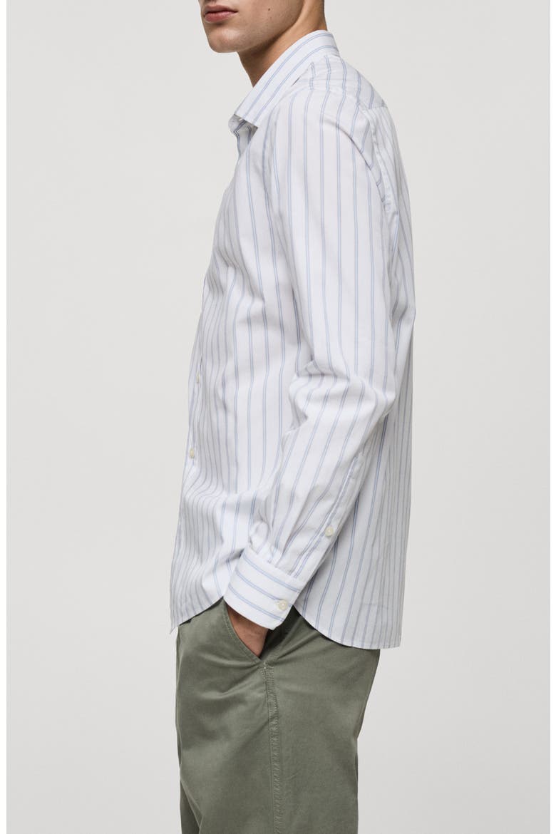 Regular Fit Stripe Button-Up Shirt, Alternate, color, SKY BLUE