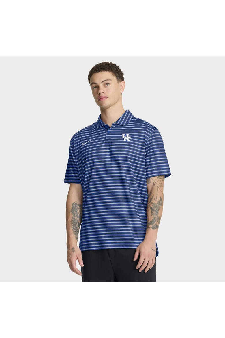 Men's Nike Royal Kentucky Wildcats 2025 Coaches Premium Tour Stripe Dri-FIT Polo, Main, color, Royal
