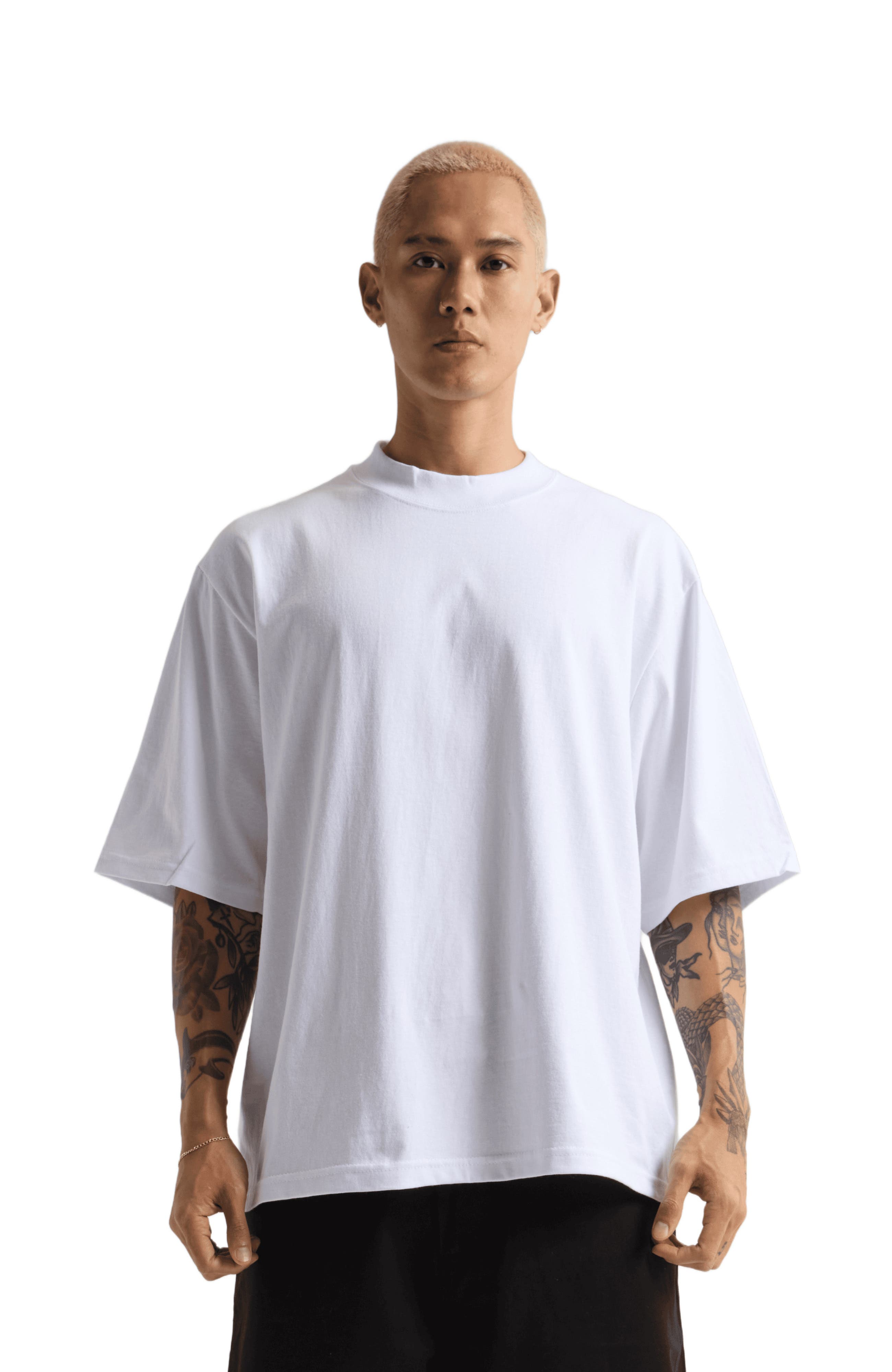 Shaka Wear Heavyweight Oversize Tee in White 