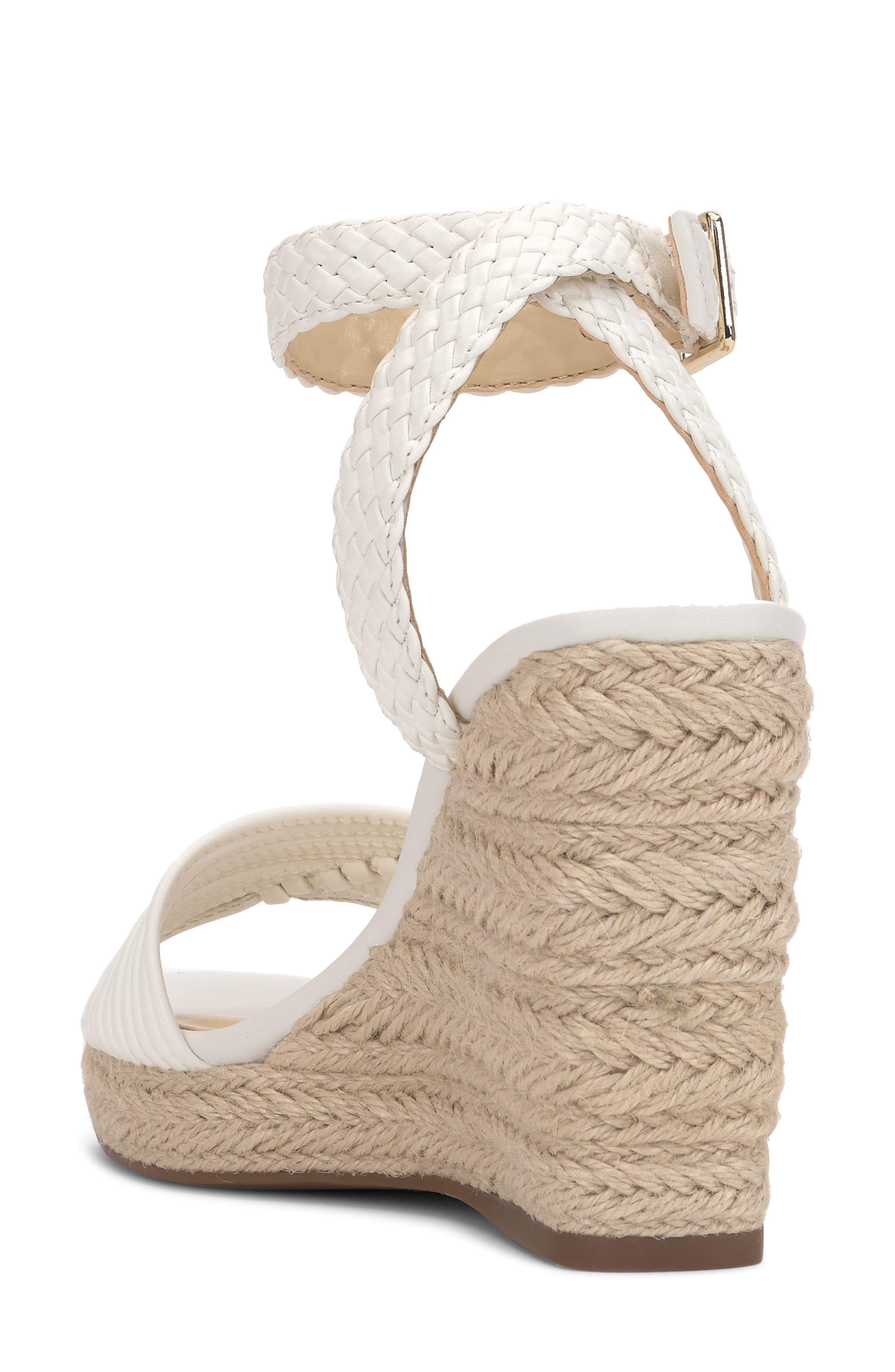 Talise Ankle Strap Espadrille Platform Wedge Sandal, Alternate, color, BRIGHT WHITE