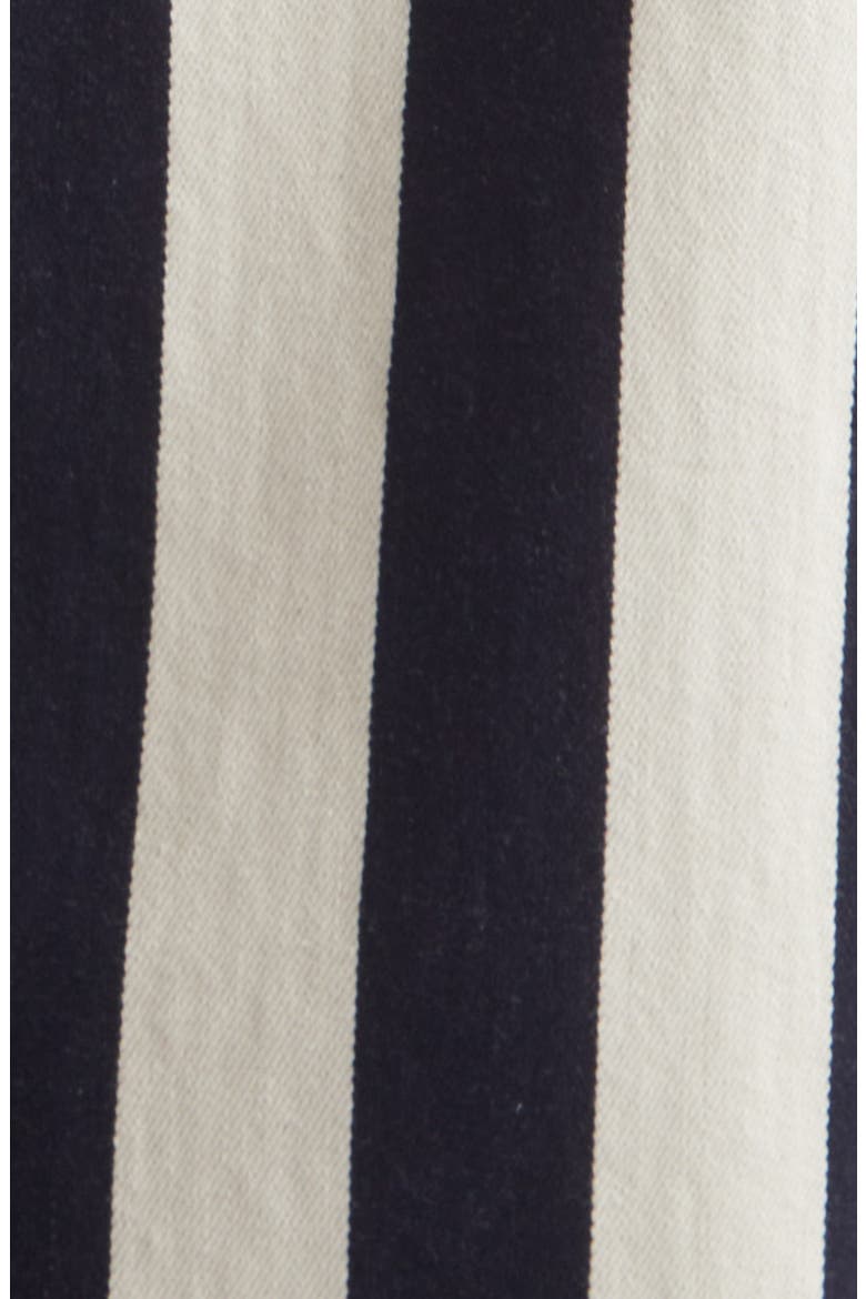 Le de-Nîmes Parasol Crop Straight Leg Jeans, Alternate, color, NAVY/ WHITE BIG STRIPE