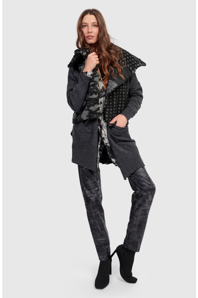 Hush Cozy Moto Vest, Alternate, color, Mix