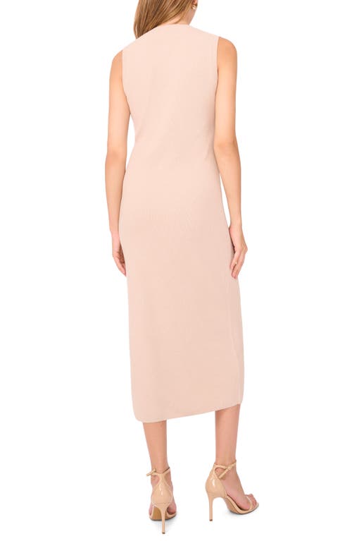 1.state Crewneck Ribbed Knit Tank Dress In Brown