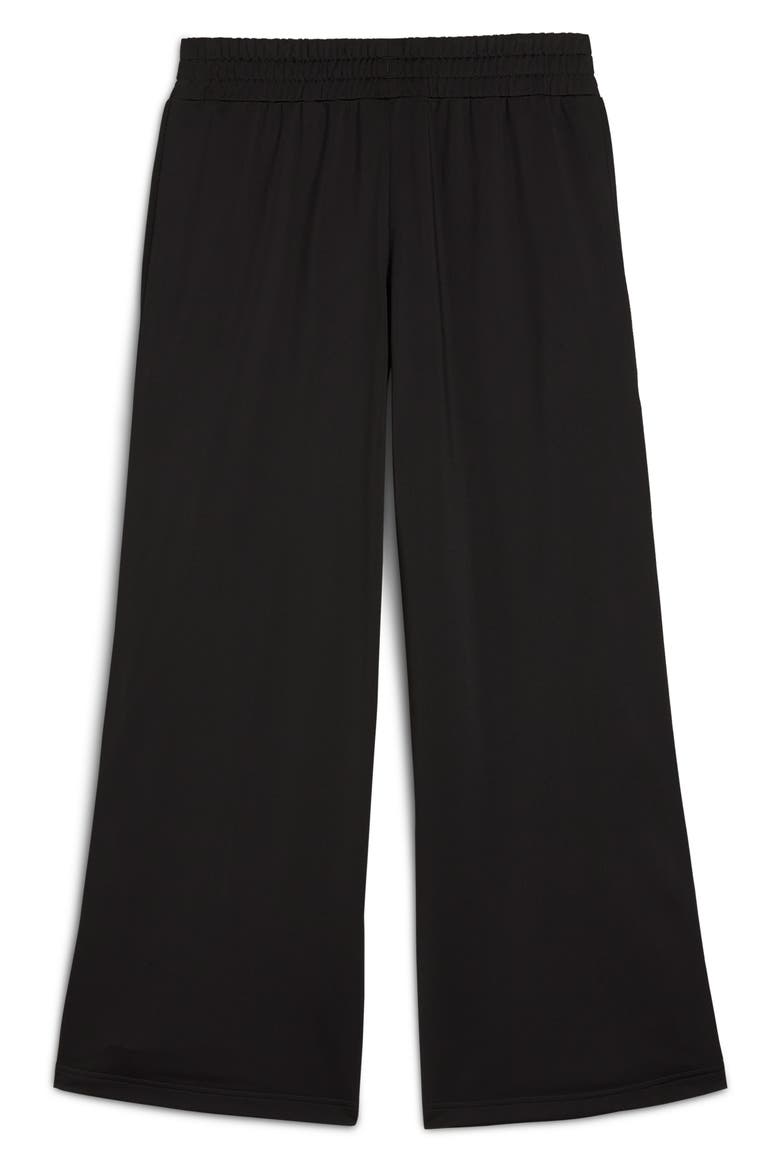 Low Rise Popper Side Snap Pants, Alternate, color, BLACK