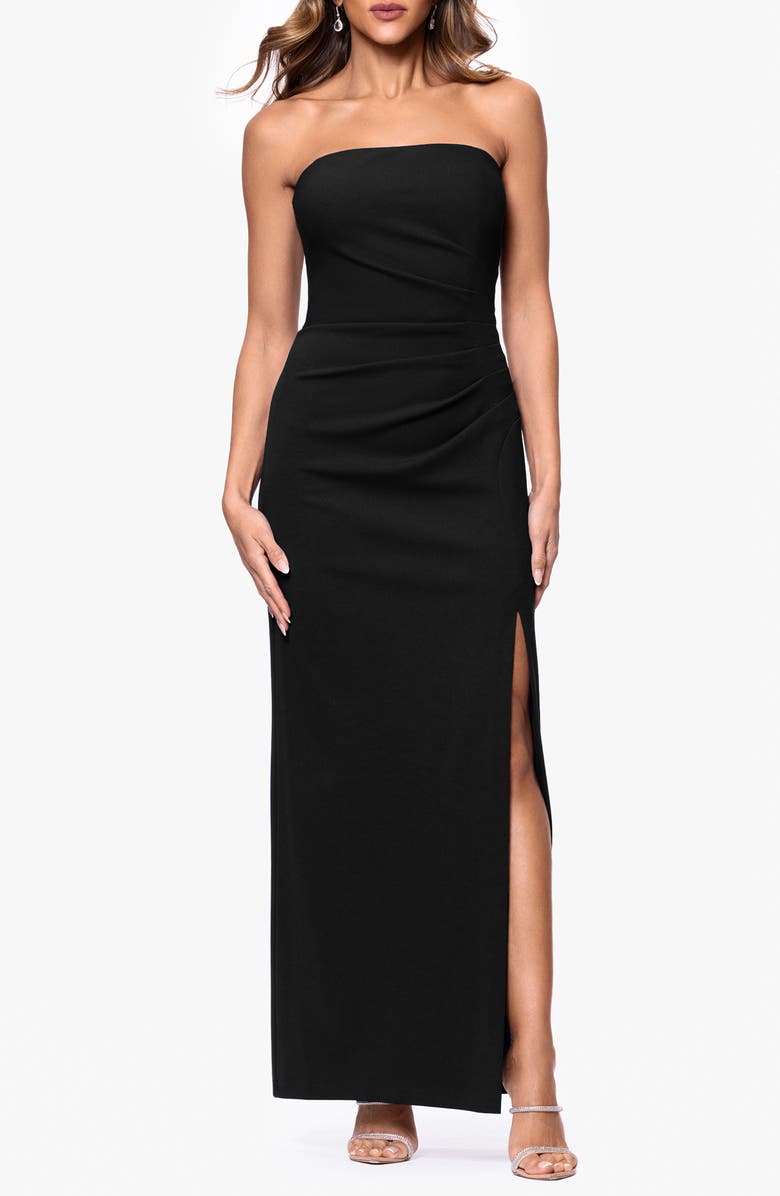 Xscape Evenings Strapless Evening Gown, Main, color, 
