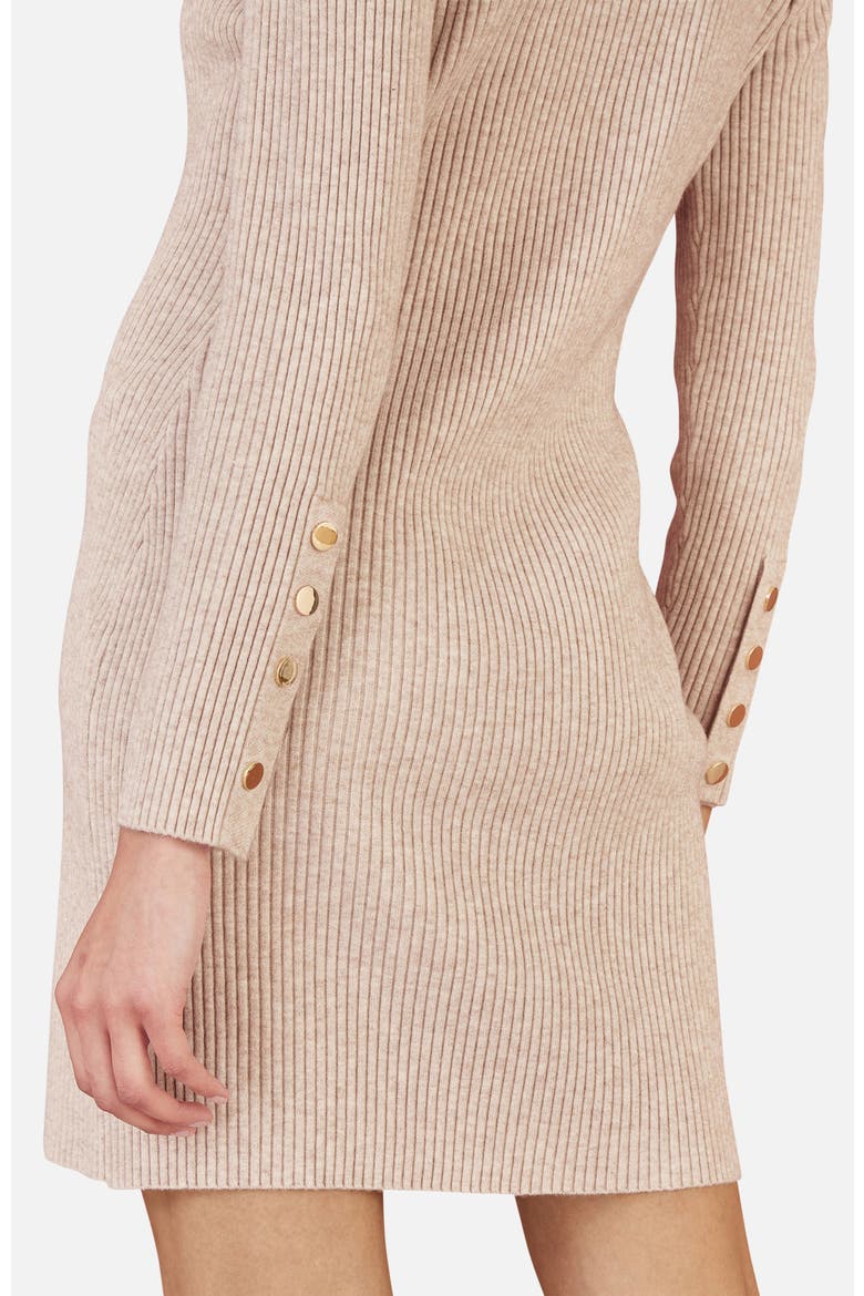 Rib Knit Tunic Dress, Alternate, color, Oatmeal