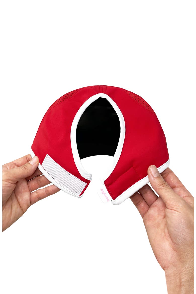 Zena Water Resistant PONYFLO Cap, Alternate, color, RED