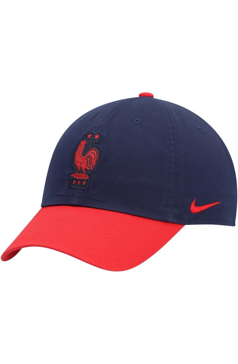 Nike Men's Nike Navy/Red France National Team Campus Adjustable Hat, Main, color, 