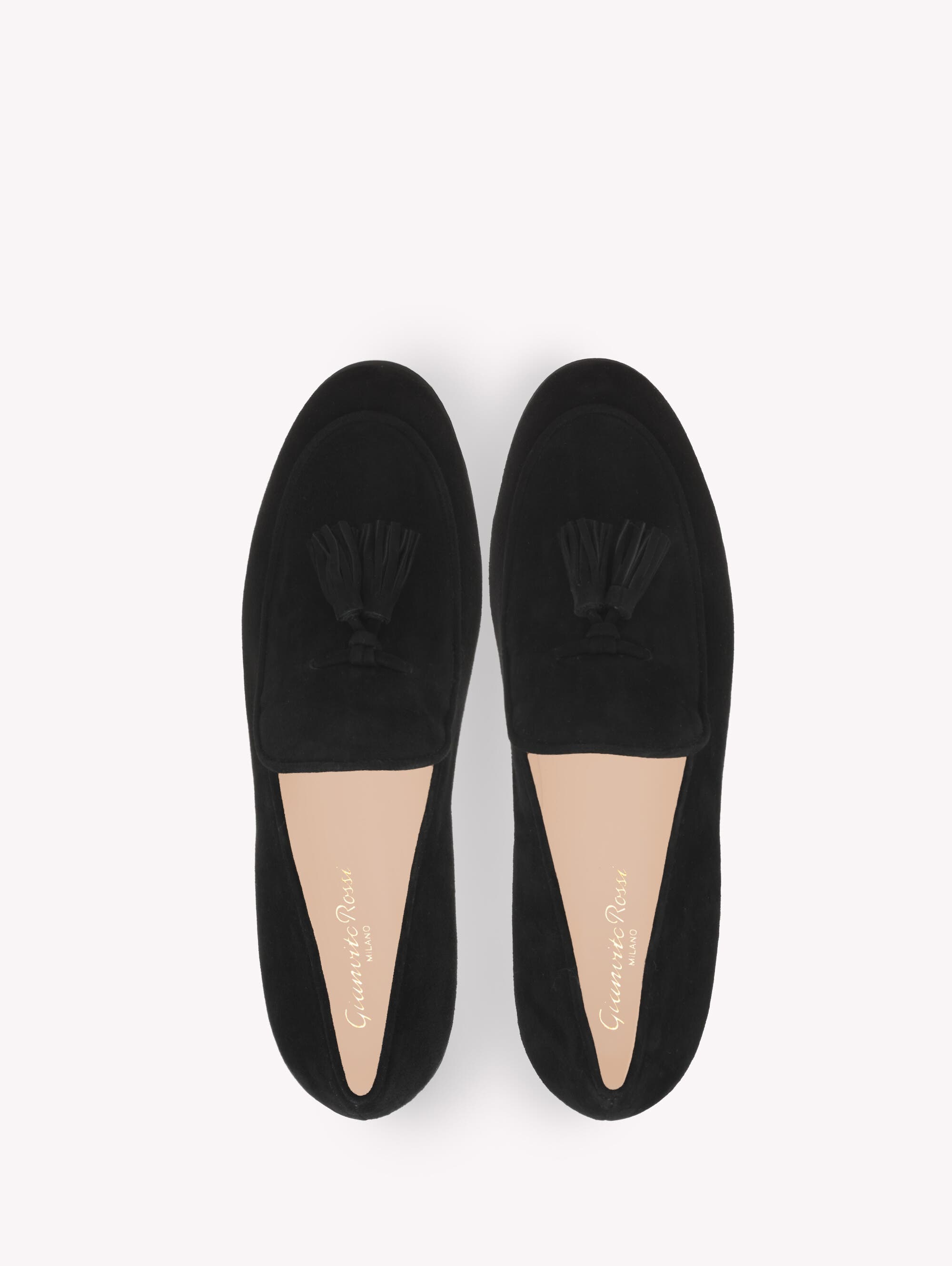 Gianvito Rossi Vittoria Mocassin, Alternate, color, Black Suede