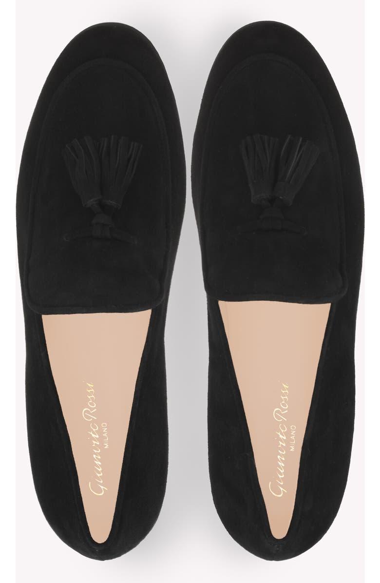 Gianvito Rossi Vittoria Mocassin, Alternate, color, Black Suede