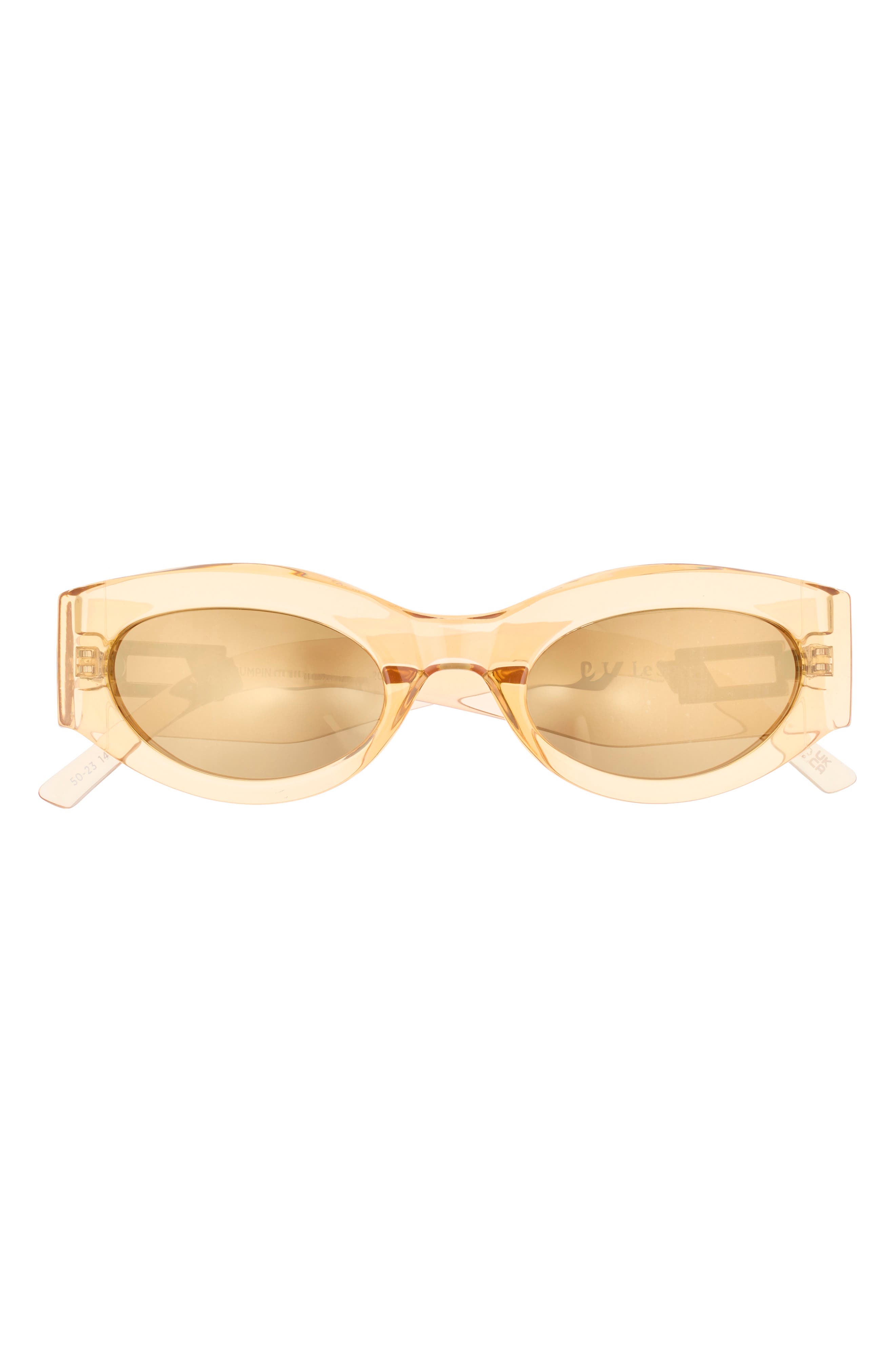 Le Specs Barrier 56mm Polarized Oval Sunglasses