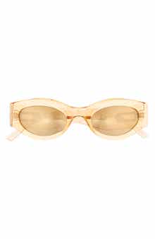 Le Specs Barrier 56mm Polarized Oval Sunglasses