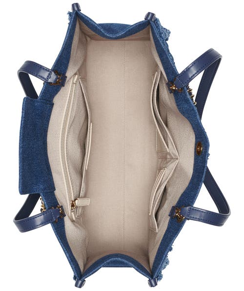 Karl Lagerfeld Paris Savoie Tote In Washed Denim