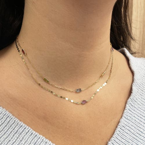 The Lovery Fine Jewelry Amethyst Disco Necklace In Purple