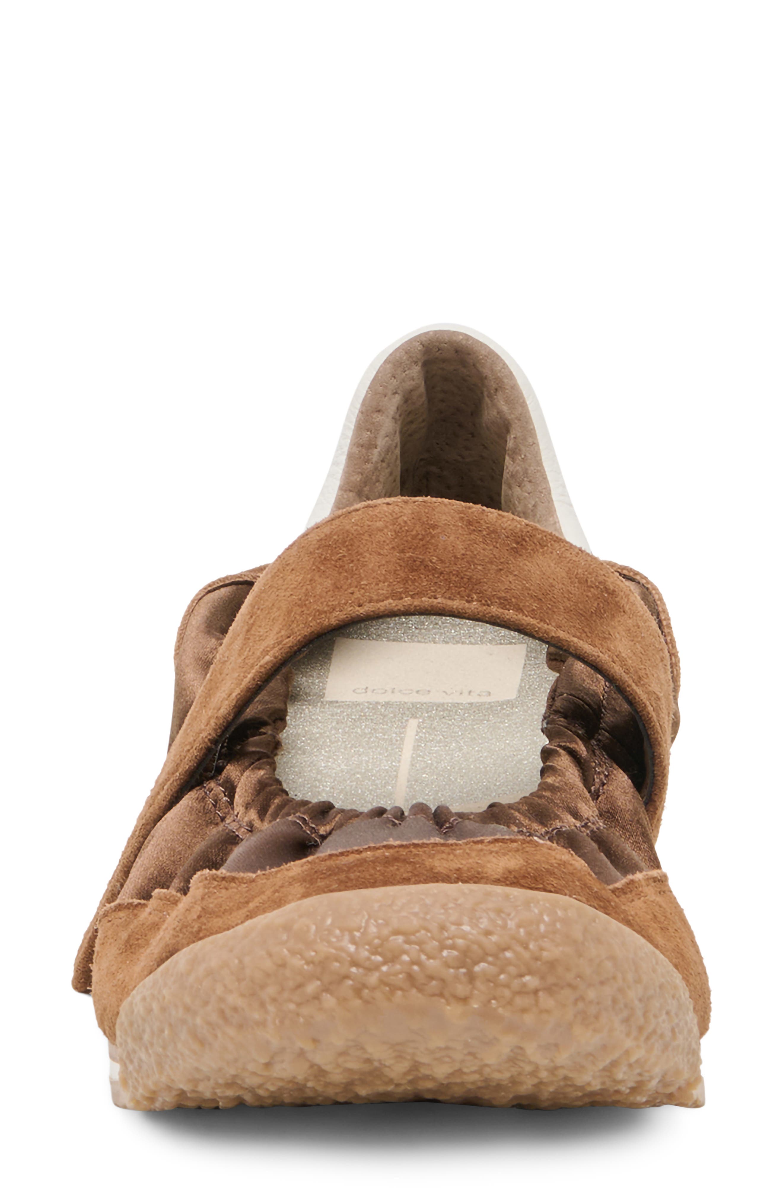 Spruce Ballet Sneaker, Alternate, color, COCOA SATIN