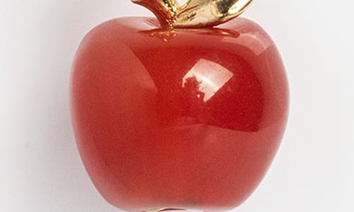 Local Eclectic Apple Foodie Charm In Red