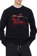 Burberry Cross Stitch Knight Wool Cashmere Sweater