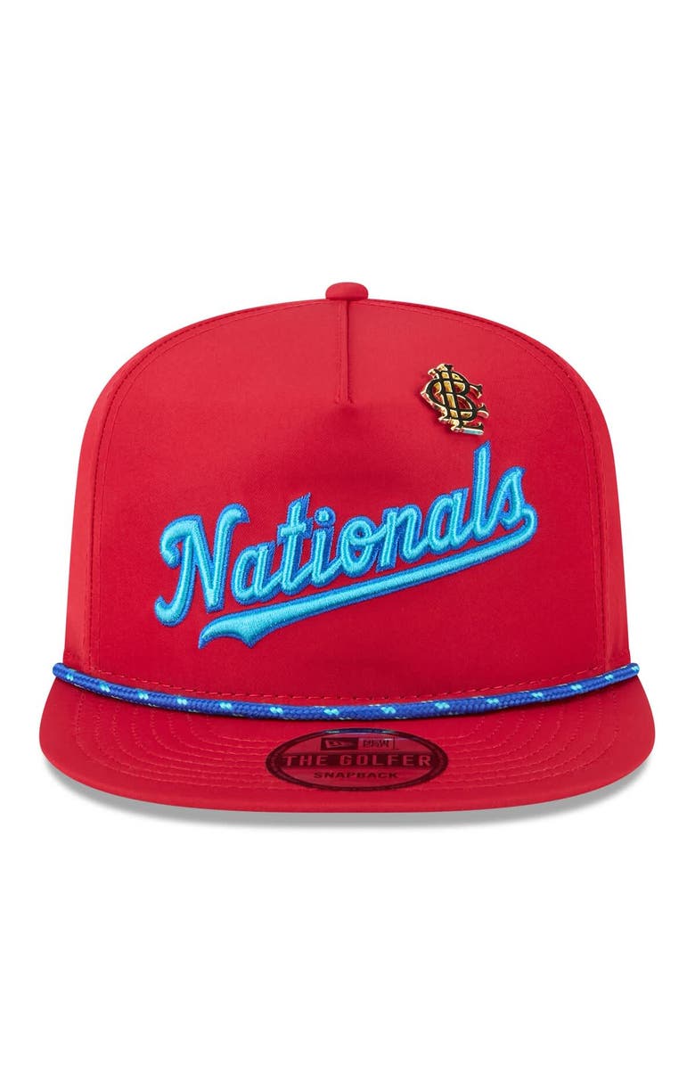 New Era Men's New Era Red Washington Nationals 2025 Big League Chew Golfer Snapback Hat, Alternate, color, Red