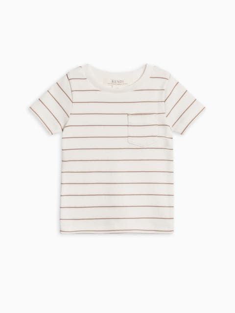 Lou Organic Ribbed Short Sleeve Pocket Tee (Baby)