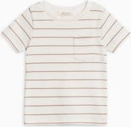 Colored Organics Lou Organic Ribbed Short Sleeve Pocket Tee