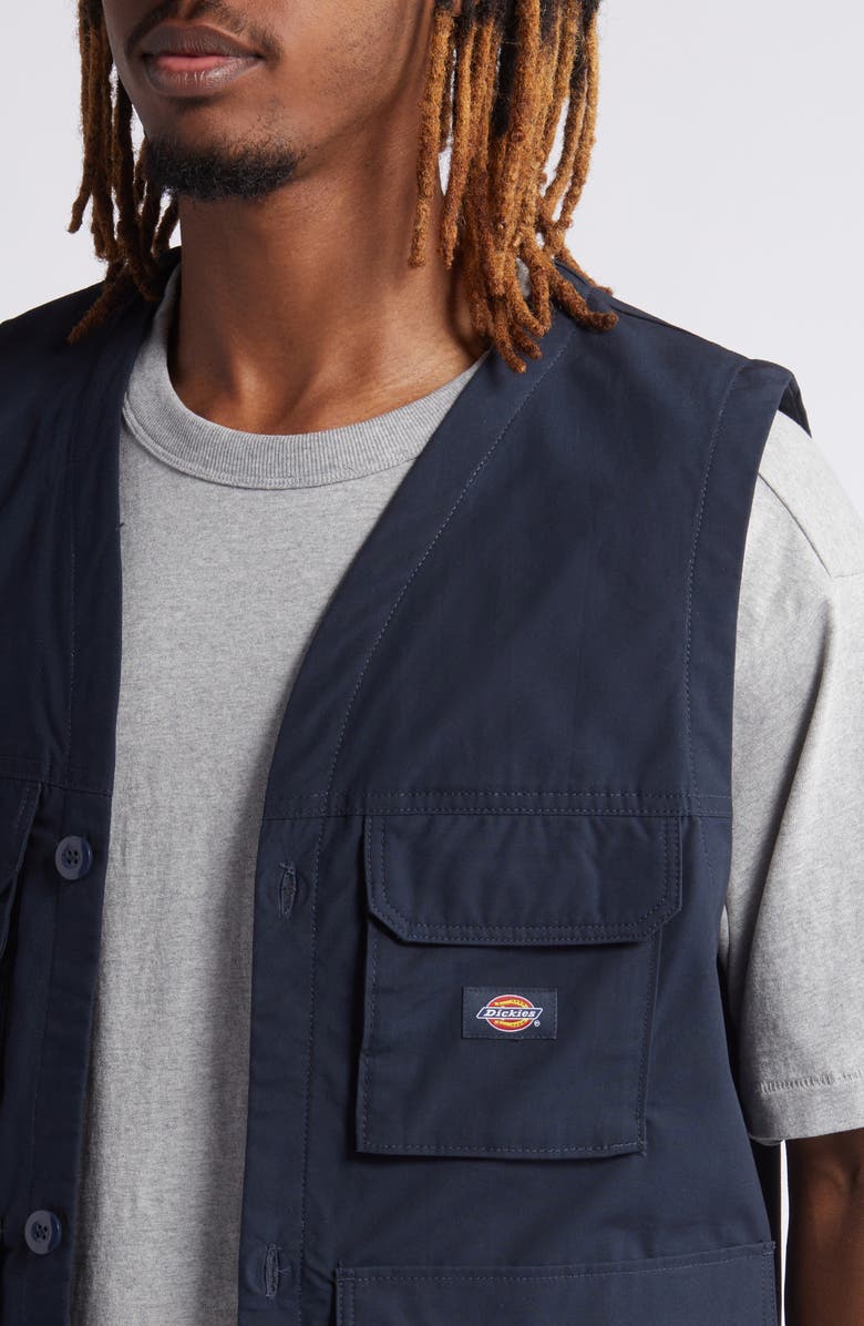 Dickies Fisherville Cargo Vest, Alternate, color, 