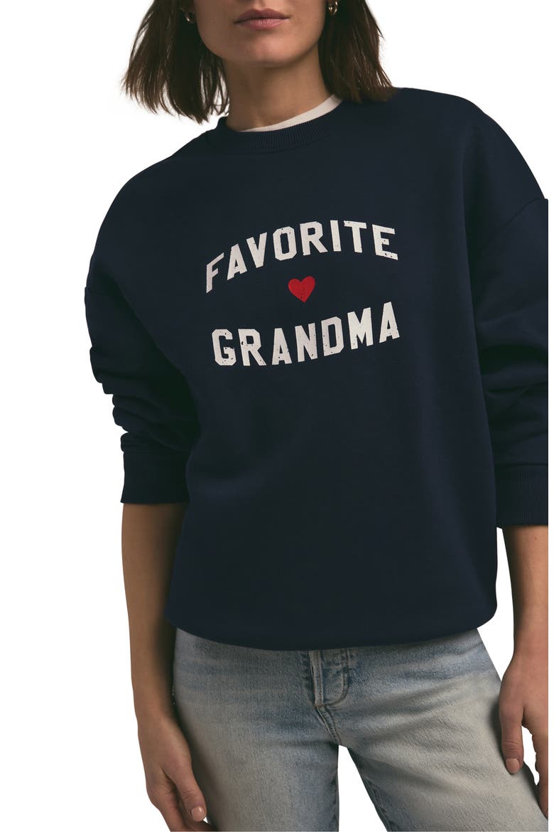 Favorite Grandma Sweatshirt, Main, color, NAVY