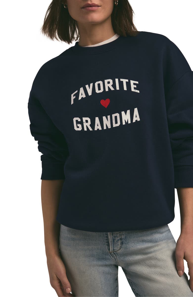 Favorite Daughter Favorite Grandma Sweatshirt, Main, color, Navy