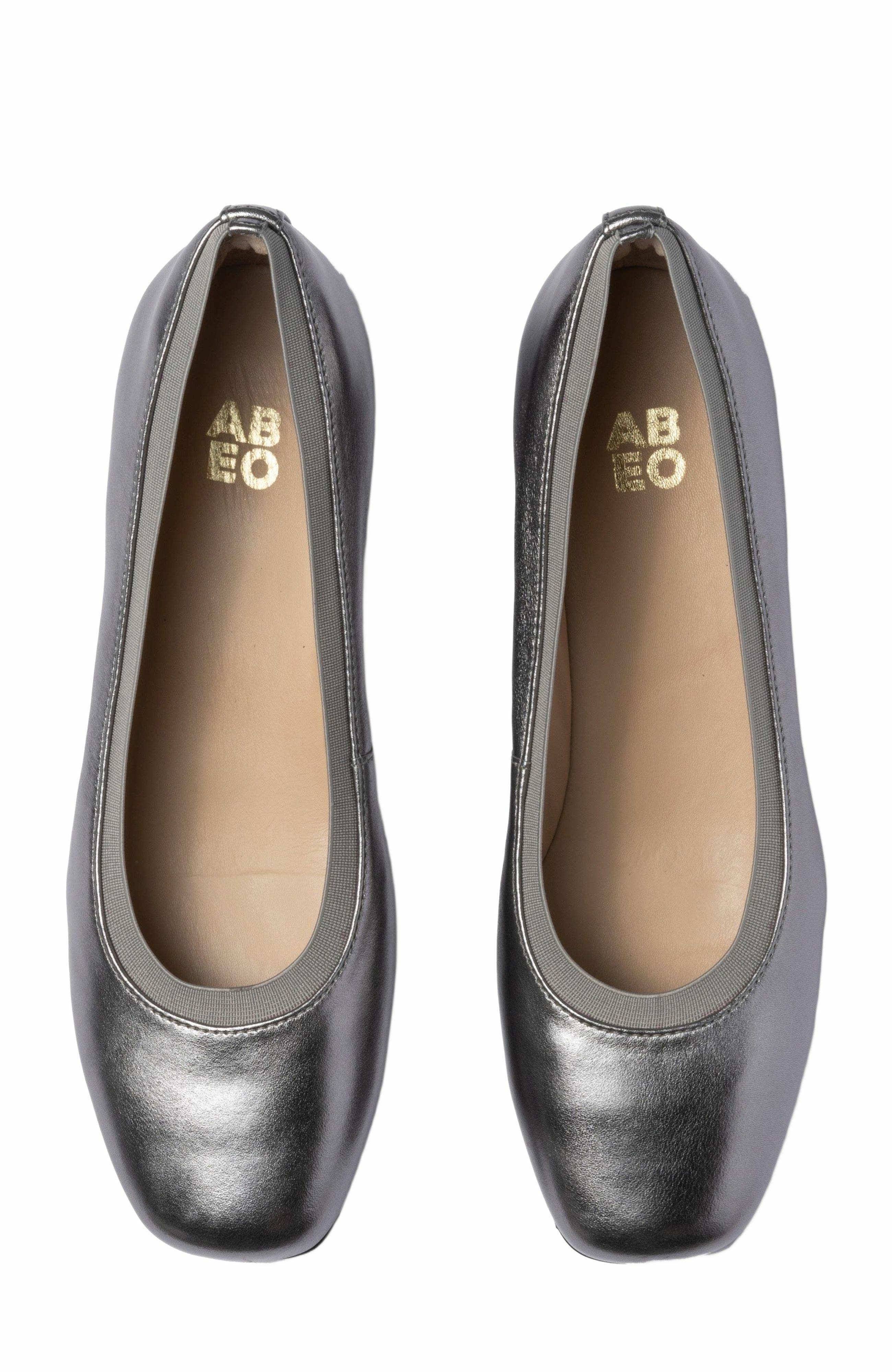 Cadence Ballet Flat, Alternate, color, Dark Silver